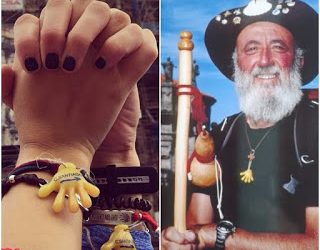 La mano de Mocho, la mano de la amistad del Camino de Santiago