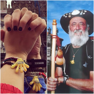 La mano de Mocho, la mano de la amistad del Camino de Santiago